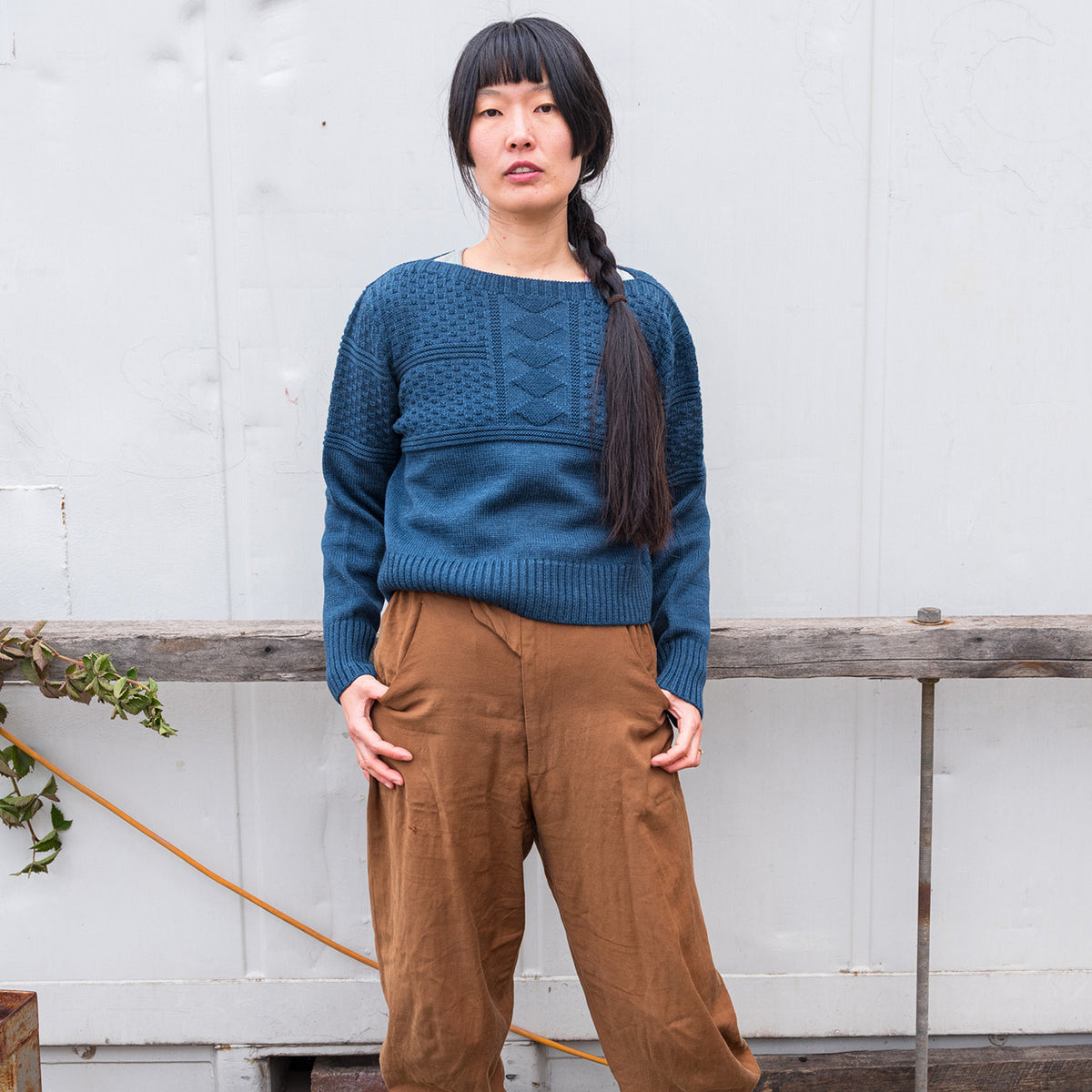 Unisex Fisherman's Gansey - Organic Indigo Dyed (S-XL)