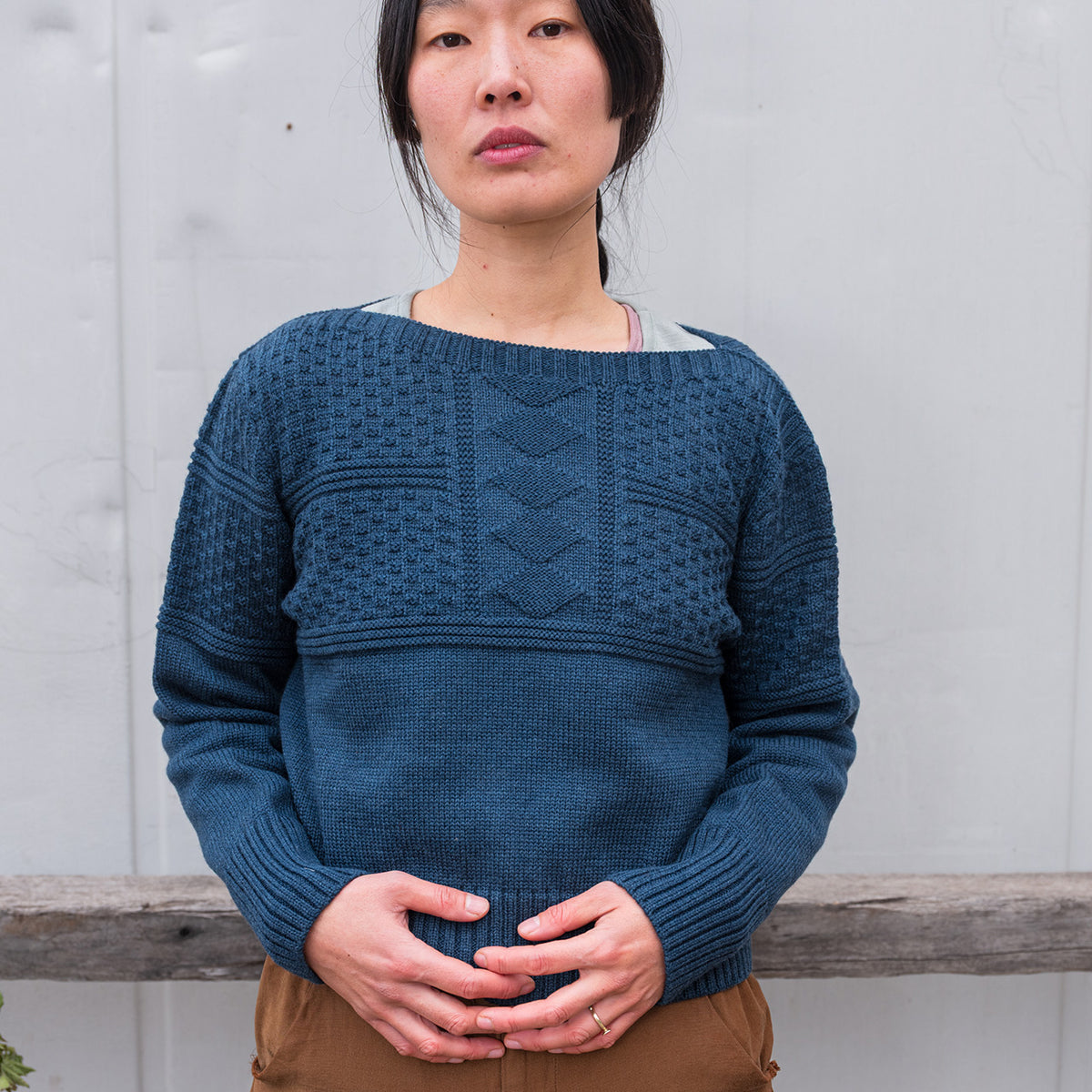 Unisex Fisherman's Gansey - Organic Indigo Dyed (S-XL)