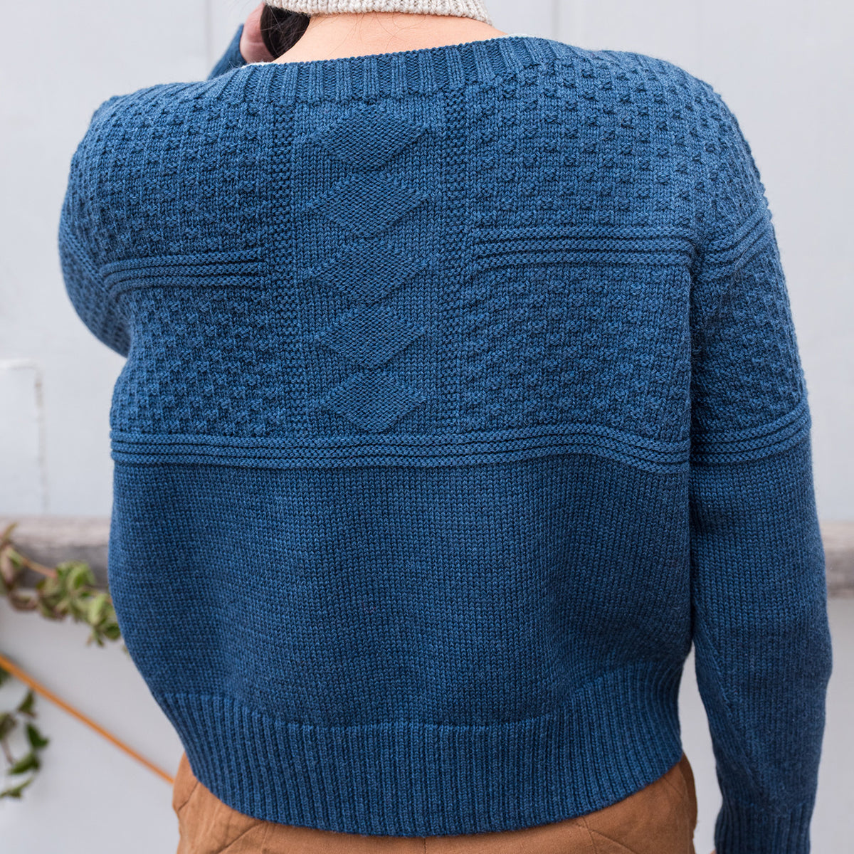 Unisex Fisherman's Gansey - Organic Indigo Dyed (S-XL)