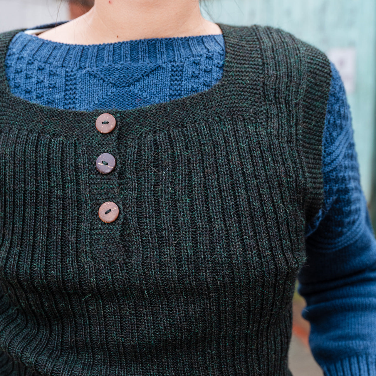 Women's Rico Vest - 100% Baby Alpaca - Forest Green Melange (S-L)