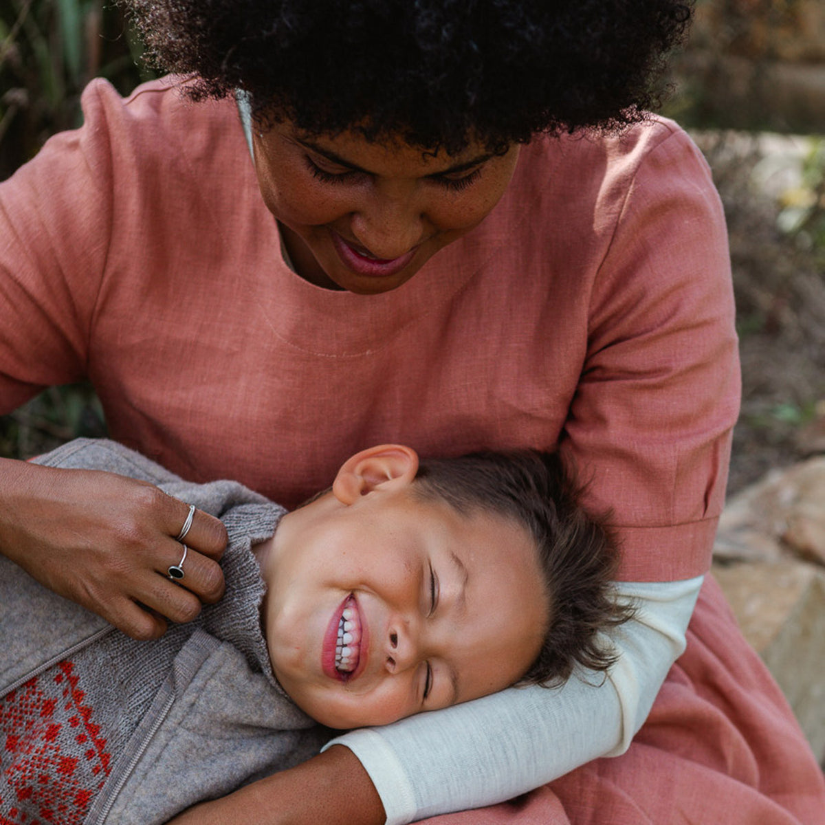 Kirsten Dress in 100% Linen - Taverna Pink Clay (L-XL) *Last One!