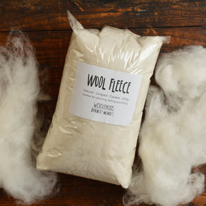 Wool Fill Stuffing Undyed - 100% Australian Eco Wool (200g)
