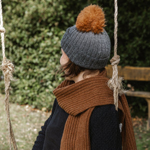 Pom-Pom Beanie - Baby Alpaca (Child-Adult) *Returning Soon