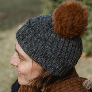 Pom-Pom Beanie - Baby Alpaca (Child-Adult) *Returning Soon