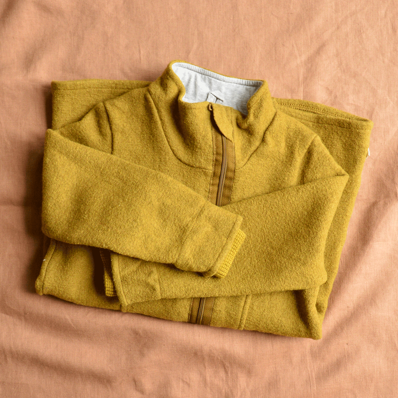 Children's Long Coat - Olive Gold (8-9y) *PRE-LOVED