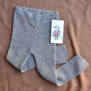 Grandpa Pants in 100% Alpaca - Grey (3-5y) *PRE-LOVED/MENDED
