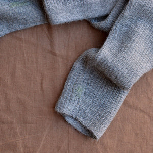 Grandpa Pants in 100% Alpaca - Grey (3-5y) *PRE-LOVED/MENDED