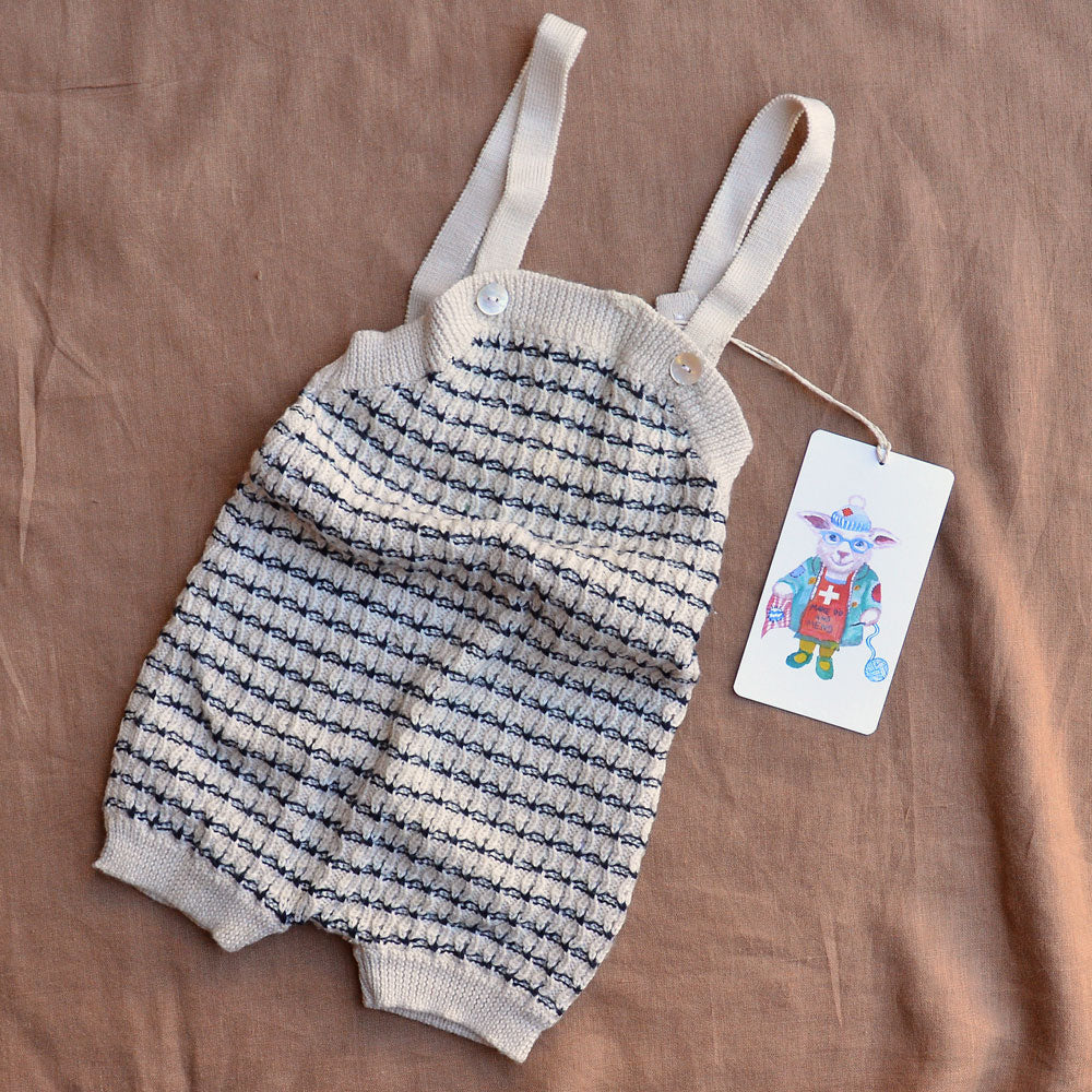 Baby Knitted Romper - 100% Merino Wool (9-18m) *PRE-LOVED/MENDED