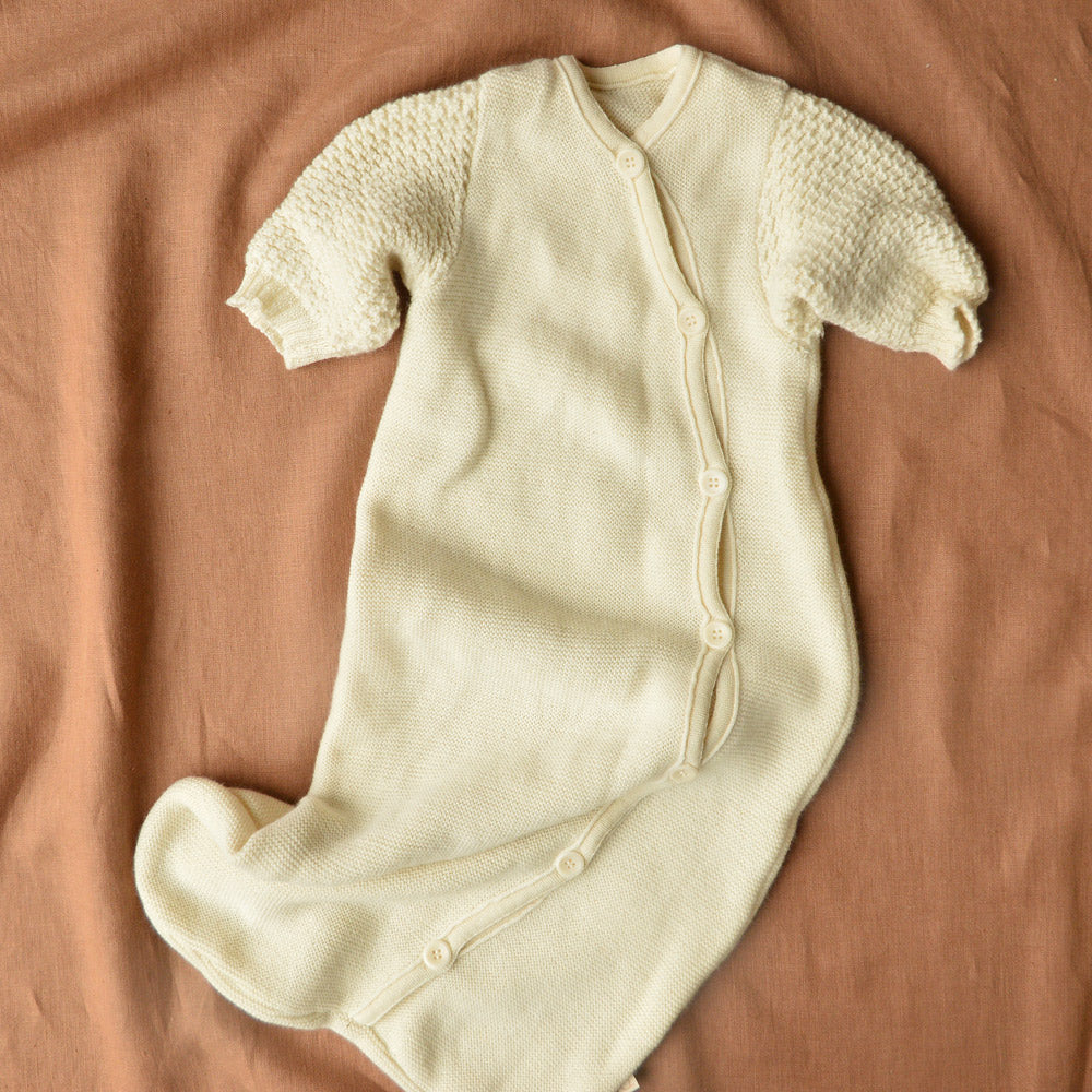 Disana Knitted Sleeping Bag with Arms - Organic Merino (6-18m) - You Mend It!