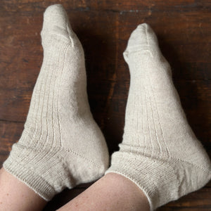 Ankle Sports Socks - Organic Merino/Linen (Adults 36-41)