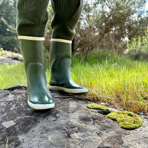 Natural Rubber Gumboots - Forest Green (21-35)