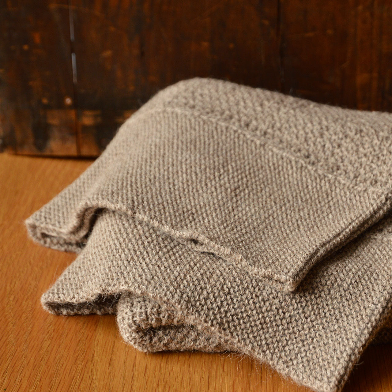 Heirloom Alpaca Baby Blanket - Porridge (90x90cm)