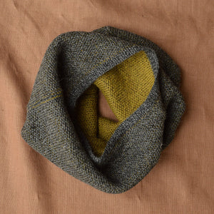 Reversible Double Knit Loop Scarf in Baby Alpaca (Adults)