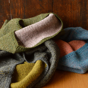 Reversible Double Knit Loop Scarf in Baby Alpaca (Adults) *Returning Soon