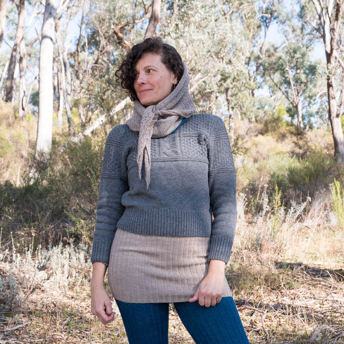 Triangle Scarf - 100% Baby Alpaca (Adults)