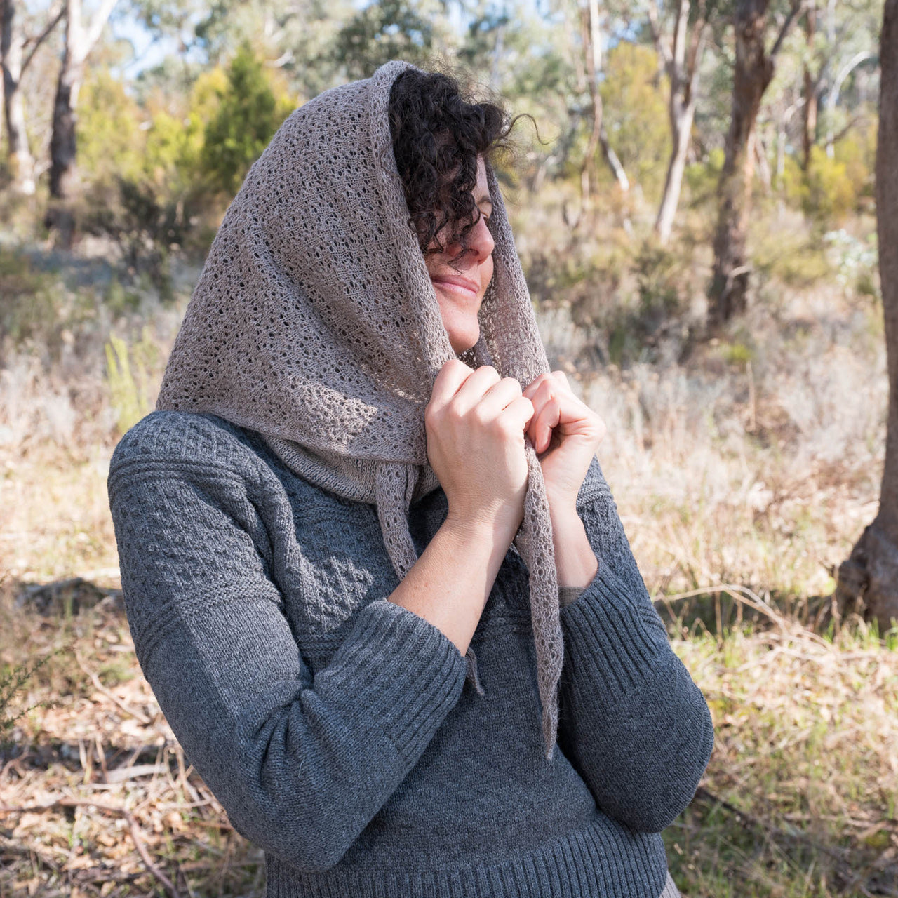 Triangle Scarf in Baby Alpaca (Adults)