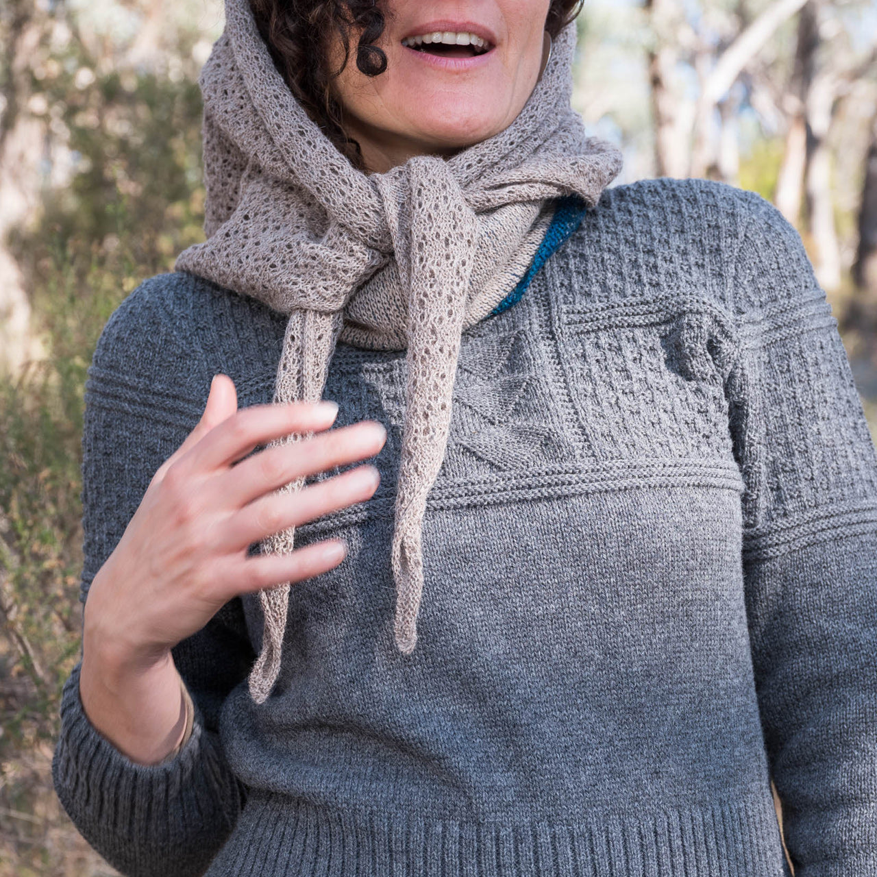 Triangle Scarf in Baby Alpaca (Adults)