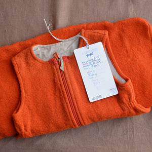 Boiled Wool Sleeping Bag - Orange (6-18m) *PRELOVED/MENDED