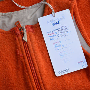 Boiled Wool Sleeping Bag - Orange (6-18m) *PRELOVED/MENDED