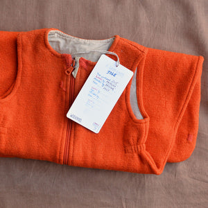 Boiled Wool Sleeping Bag - Orange (6-18m) *PRELOVED/MENDED