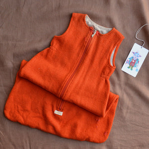 Boiled Wool Sleeping Bag - Orange (6-18m) *PRELOVED/MENDED