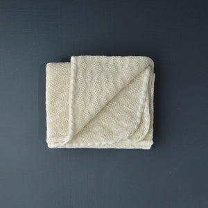 Knitted Baby Blanket in Organic Merino Wool (100x80cm)