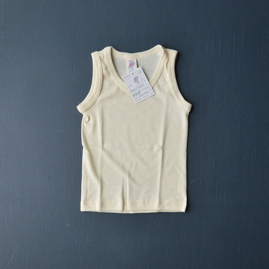 Engel Child's Sleeveless Vest in Wool/Silk - Woollykins, Australia
