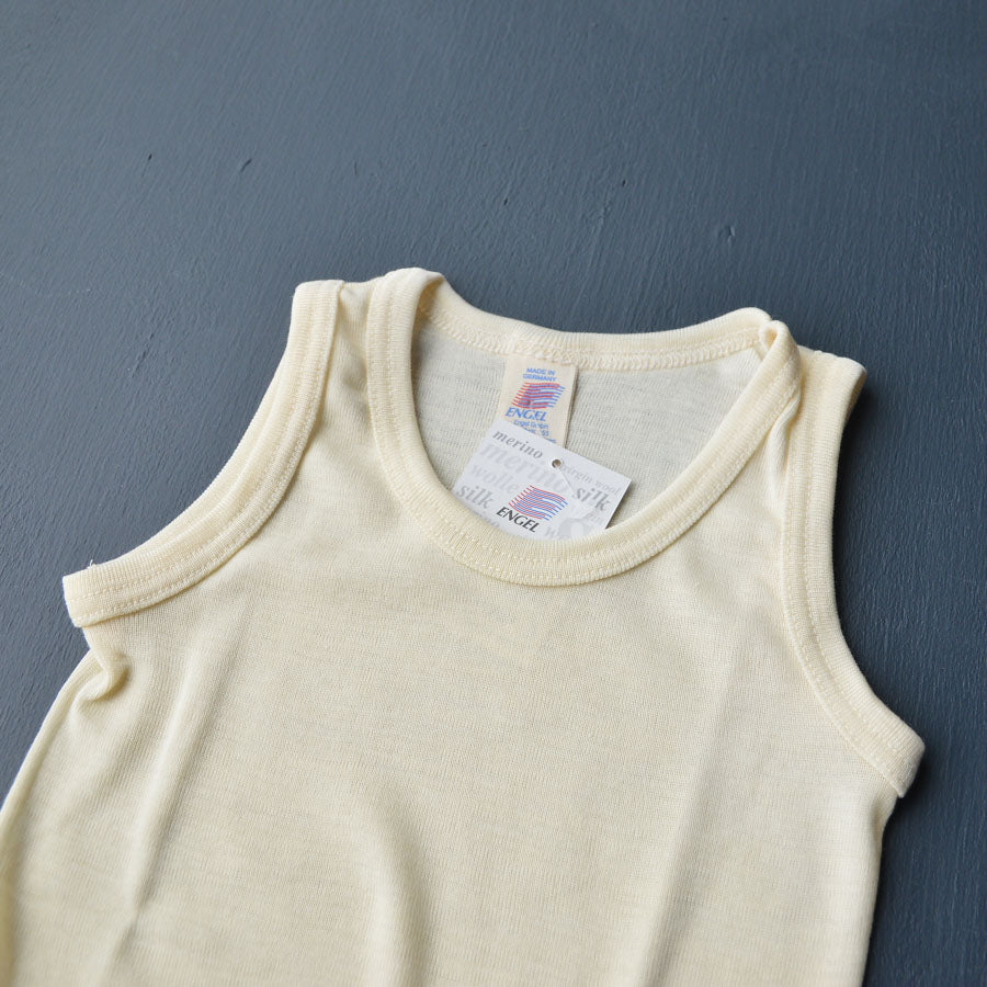 Child's Sleeveless Vest - Organic Merino/Silk (1-14y)