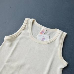 Child's Sleeveless Vest in 100% Organic Wool (1-12y)