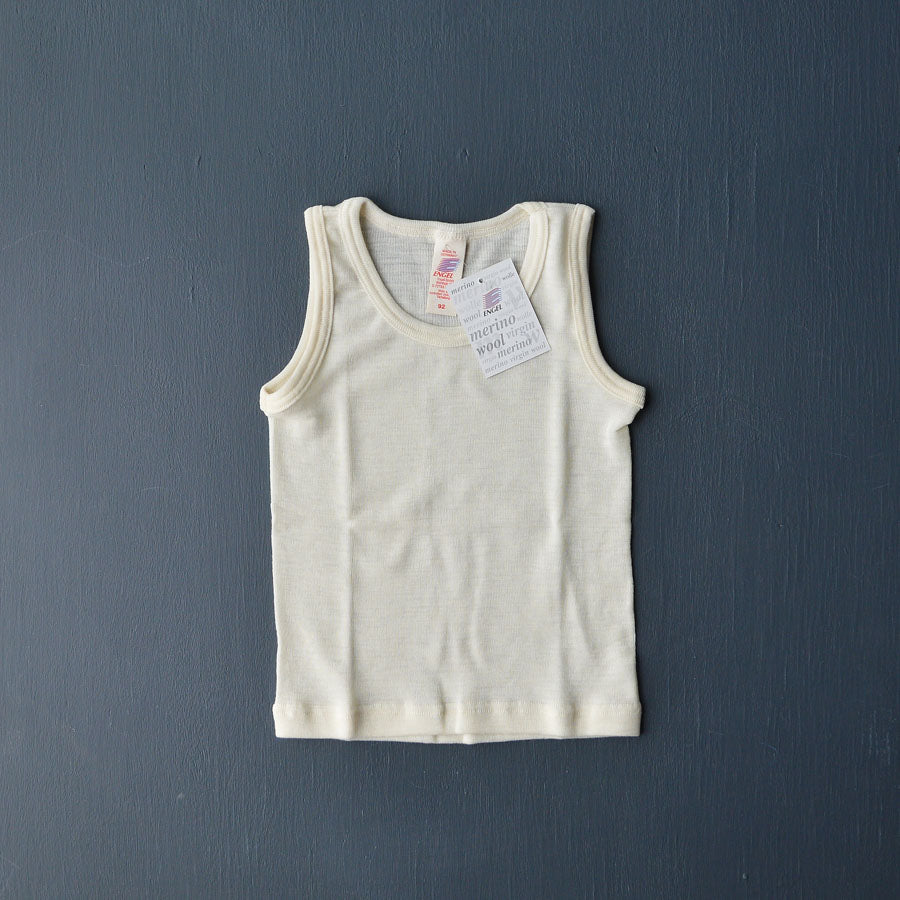 Child's Sleeveless Vest in 100% Organic Wool - Woollykins, Australia