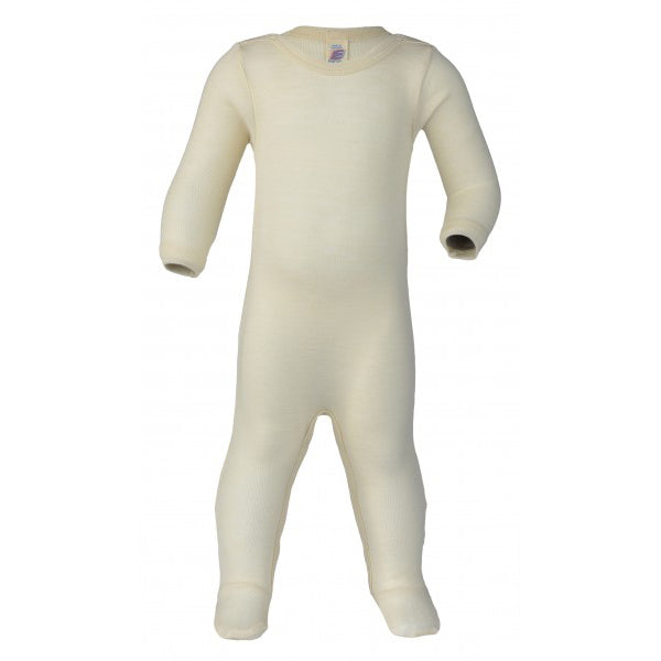 Baby Sleep Suit Onesie with Feet - Organic Wool/Silk (0-24m)