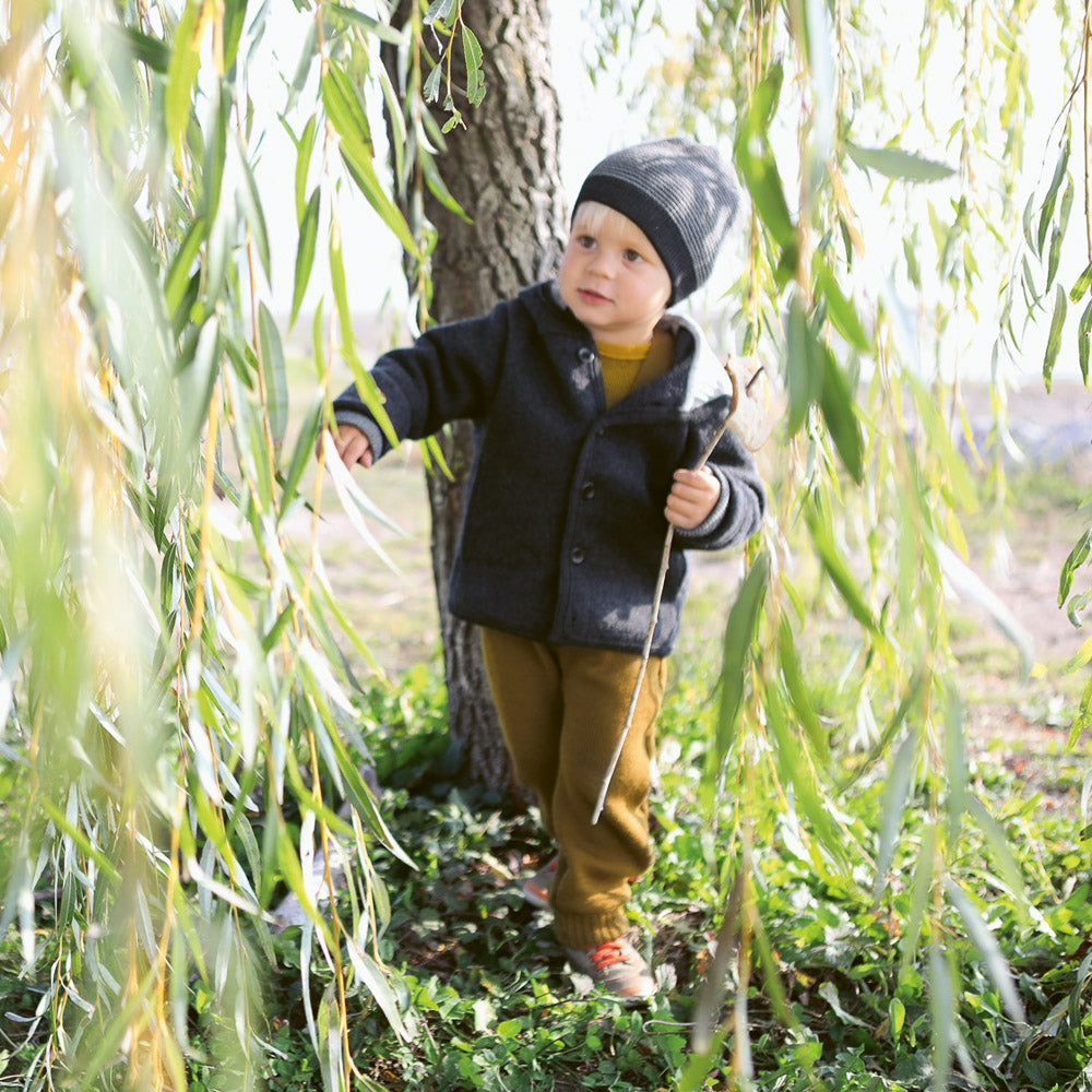 Long boiled wool coat best sale