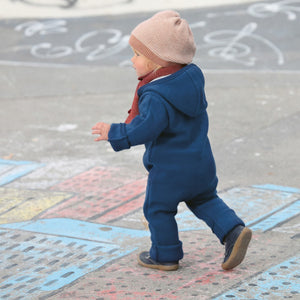 Boiled Wool Overalls with Hood (0-4y) *Restocking Autumn