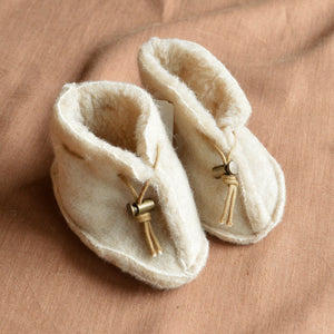 Booties - 100% Wool with Teddy Lining (0-12m)
