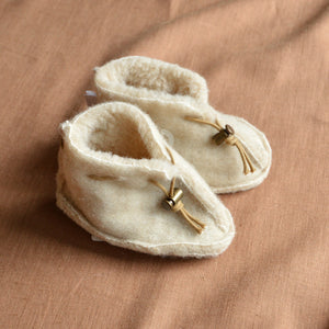 Booties - 100% Wool with Teddy Lining (0-12m)
