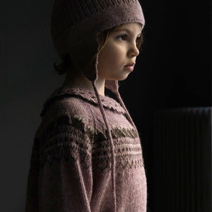 Mountain Sweater - 100% Baby Alpaca - Rose (18m-8y)
