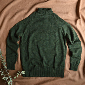 Sailor Sweater - Alpaca/Merino - Moss (Adults S, M, L)