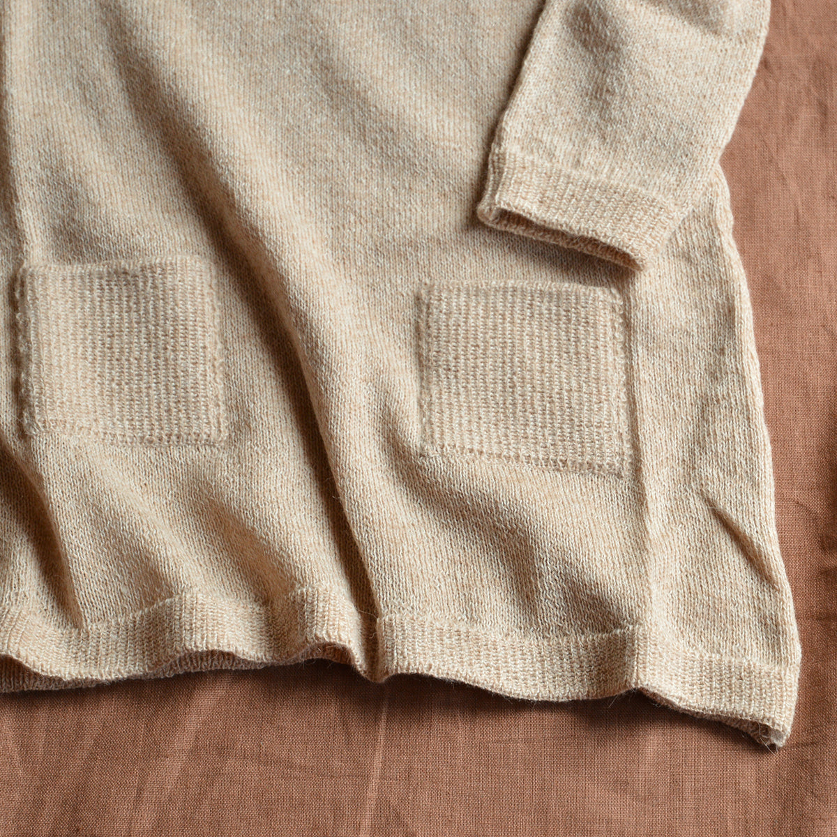 Ruffle Dress - 100% Alpaca - Cream Twist (18m-8y) *Last ones