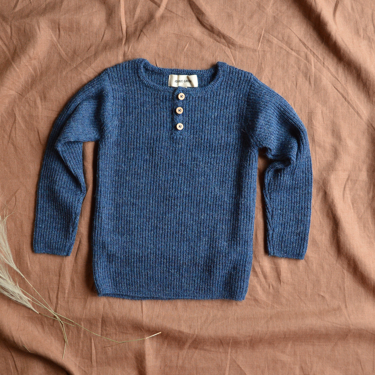 Child s Blue Sweater in 100 Baby Alpaca by As We Grow from Woollykins