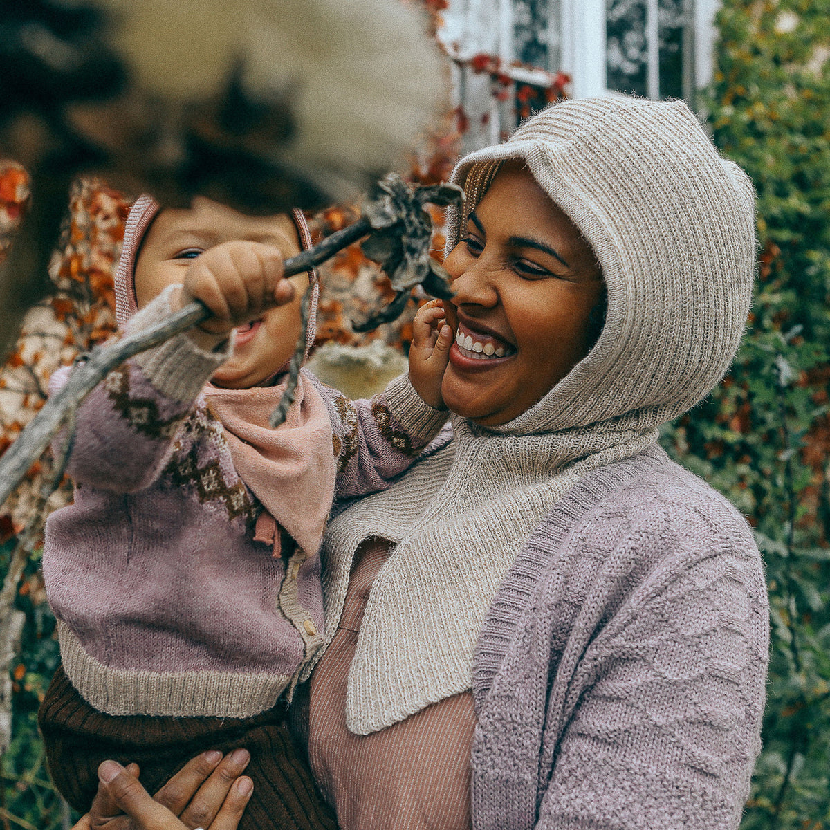 Rib Hood - 100% Alpaca - Dark Forest (Adults) *Last One!