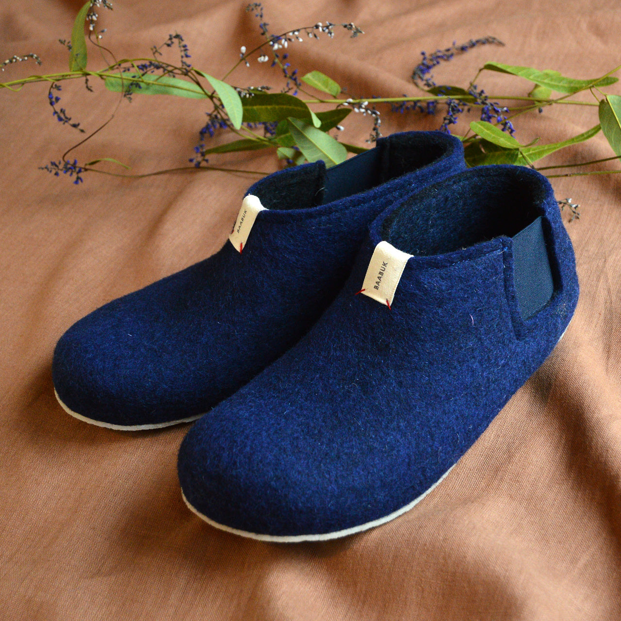 Yves Slipper Boot - Wool Felt - Navy (Adults 36-45)
