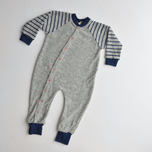 Onesie Super Deluxe PJs in Organic French Terry Merino (0-3m) *Last ones