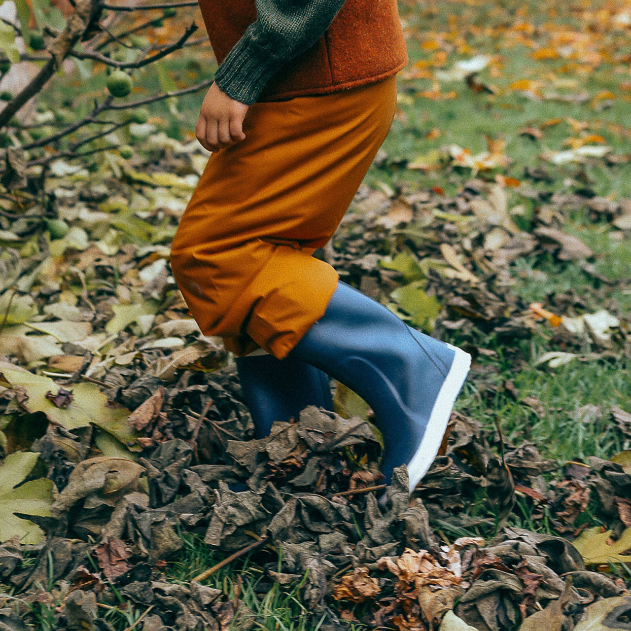 Natural Rubber Gumboots - Navy (21-35)