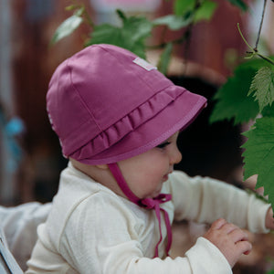 Emma Baby Sun Bonnet in 100% Organic Cotton UV40 (1-12m) *Last ones