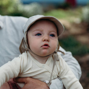 Tom Baby Legionnaire Sun Cap with Ear Cover - 100% Organic Linen (1m-4y+)