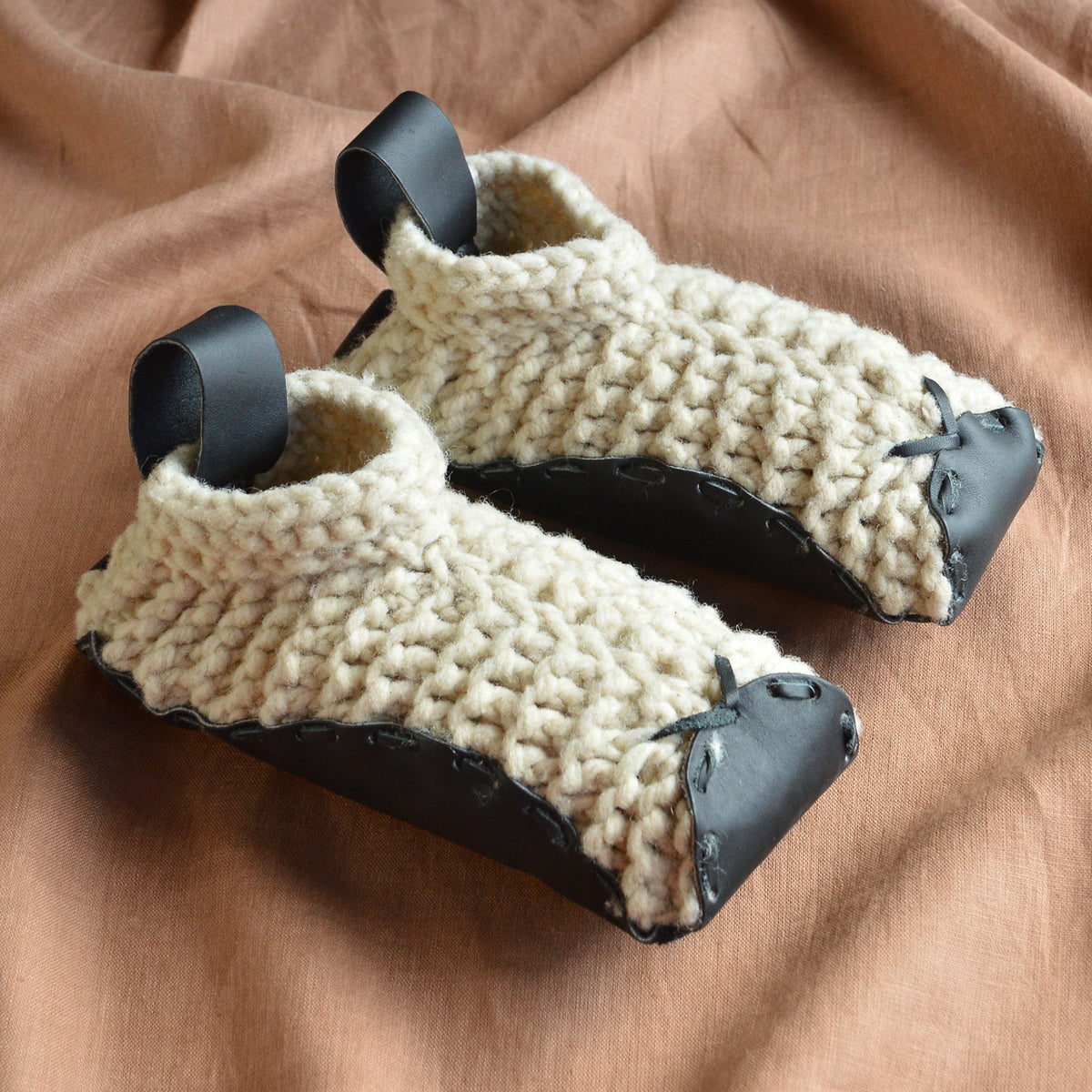 Chilote Slippers - Wool & Veg Tanned Leather - (Adults)