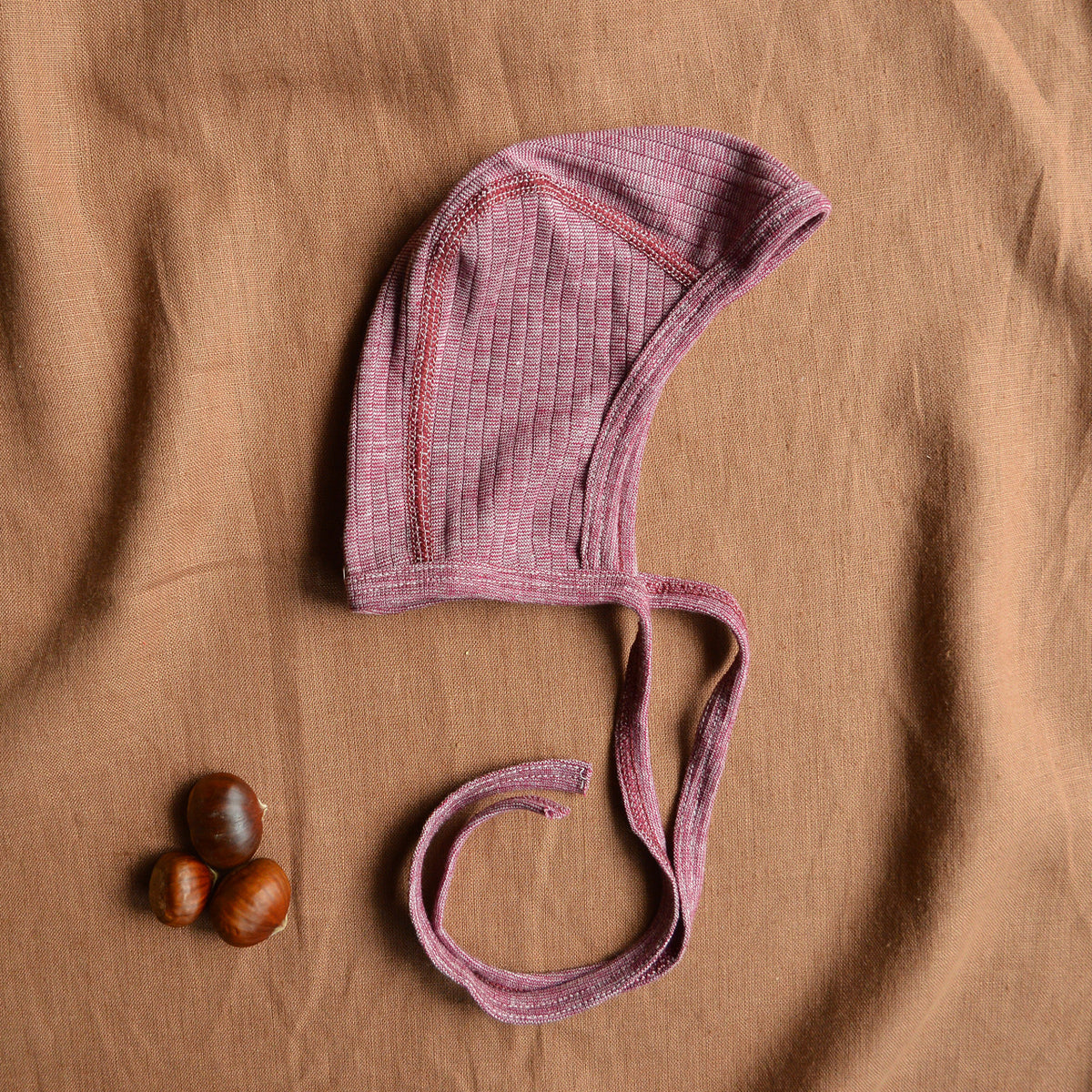 Baby Bonnet - Organic Cotton/Merino/Silk (0-2y)