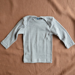 Baby Top Long Sleeve - Organic Cotton/Merino/Silk (0-3y)