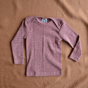 Baby Top Long Sleeve - Organic Cotton/Merino/Silk (0-3y)