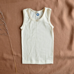 Child's Sleeveless Vest - Organic Cotton/Wool/Silk (1-12y)